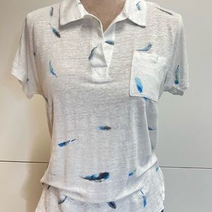 Vilebrequin feathers top in linen